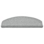 vidaXL Alfombras de peldaños de escalera 15 uds gris claro 65x24x4 cm vidaXL Alfombras de peldaños de escalera 15 uds gris claro 65x24x4 cm