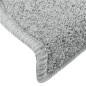 vidaXL Alfombras de peldaños de escalera 15 uds gris claro 65x24x4 cm vidaXL Alfombras de peldaños de escalera 15 uds gris claro 65x24x4 cm