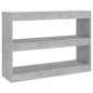 vidaXL Estantería/divisor de espacios gris hormigón 100x30x72 cm vidaXL Estantería/divisor de espacios gris hormigón 100x30x72 cm