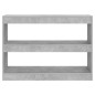vidaXL Estantería/divisor de espacios gris hormigón 100x30x72 cm vidaXL Estantería/divisor de espacios gris hormigón 100x30x72 cm