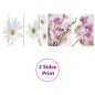 vidaXL Biombo divisor plegable 217x170 cm flores vidaXL Biombo divisor plegable 217x170 cm flores