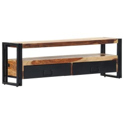 vidaXL Mueble para TV madera maciza de sheesham 120x30x40 cm