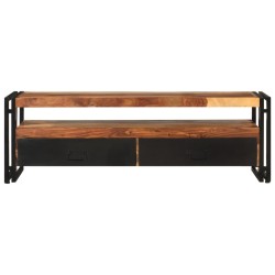 vidaXL Mueble para TV madera maciza de sheesham 120x30x40 cm