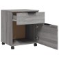 vidaXL Archivador ruedas madera contrachapada gris Sonoma 45x38x54 cm vidaXL Archivador ruedas madera contrachapada gris Sonoma 45x38x54 cm
