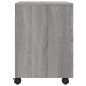 vidaXL Archivador ruedas madera contrachapada gris Sonoma 45x38x54 cm vidaXL Archivador ruedas madera contrachapada gris Sonoma 45x38x54 cm