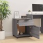 vidaXL Archivador ruedas madera contrachapada gris Sonoma 45x38x54 cm vidaXL Archivador ruedas madera contrachapada gris Sonoma 45x38x54 cm