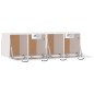 vidaXL Armarios pared 2 uds contrachapada blanco brillo 80x36,5x35 cm vidaXL Armarios pared 2 uds contrachapada blanco brillo 80x36,5x35 cm