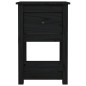 vidaXL Mesita de noche madera maciza de pino negro 40x35x61,5 cm vidaXL Mesita de noche madera maciza de pino negro 40x35x61,5 cm