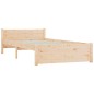 vidaXL Estructura de cama de madera maciza 90x200 cm