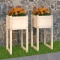 vidaXL Jardinera 2 unidades madera maciza de pino 40x40x81 cm vidaXL Jardinera 2 unidades madera maciza de pino 40x40x81 cm