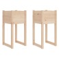 vidaXL Jardinera 2 unidades madera maciza de pino 40x40x81 cm vidaXL Jardinera 2 unidades madera maciza de pino 40x40x81 cm