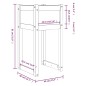 vidaXL Jardinera 2 unidades madera maciza de pino 40x40x81 cm vidaXL Jardinera 2 unidades madera maciza de pino 40x40x81 cm