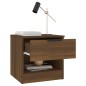 vidaXL Mesitas de noche 2 uds madera contrachapada color roble marrón vidaXL Mesitas de noche 2 uds madera contrachapada color roble marrón