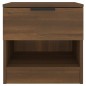 vidaXL Mesitas de noche 2 uds madera contrachapada color roble marrón vidaXL Mesitas de noche 2 uds madera contrachapada color roble marrón