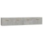 vidaXL Armarios pared 2 uds contrachapada gris hormigón 100x36,5x35 cm vidaXL Armarios pared 2 uds contrachapada gris hormigón 100x36,5x35 cm