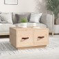 vidaXL Mesa de centro de madera maciza de pino 60x53x35 cm