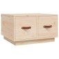 vidaXL Mesa de centro de madera maciza de pino 60x53x35 cm