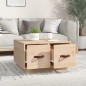 vidaXL Mesa de centro de madera maciza de pino 60x53x35 cm