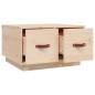 vidaXL Mesa de centro de madera maciza de pino 60x53x35 cm