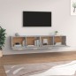 vidaXL Armarios pared 2 uds contrachapada gris hormigón 100x36,5x35 cm vidaXL Armarios pared 2 uds contrachapada gris hormigón 100x36,5x35 cm