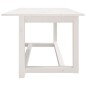 vidaXL Mesa de centro de madera maciza de pino blanco 110x55x45 cm vidaXL Mesa de centro de madera maciza de pino blanco 110x55x45 cm