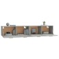 vidaXL Armarios pared 2 uds contrachapada gris hormigón 100x36,5x35 cm vidaXL Armarios pared 2 uds contrachapada gris hormigón 100x36,5x35 cm