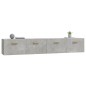 vidaXL Armarios pared 2 uds contrachapada gris hormigón 100x36,5x35 cm vidaXL Armarios pared 2 uds contrachapada gris hormigón 100x36,5x35 cm