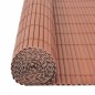 vidaXL Valla de jardín doble cara marrón 110x400 cm vidaXL Valla de jardín doble cara marrón 110x400 cm