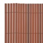 vidaXL Valla de jardín doble cara marrón 110x400 cm vidaXL Valla de jardín doble cara marrón 110x400 cm