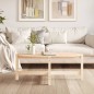 vidaXL Mesa de centro de madera maciza de pino 118x63x45 cm vidaXL Mesa de centro de madera maciza de pino 118x63x45 cm