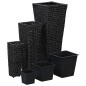 vidaXL Conjunto de arriates 3 piezas jacinto de agua negro vidaXL Conjunto de arriates 3 piezas jacinto de agua negro