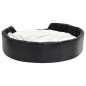 vidaXL Cama de perros felpa y cuero sintético negro beige 99x89x21 cm vidaXL Cama de perros felpa y cuero sintético negro beige 99x89x21 cm