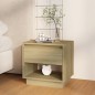 vidaXL Mesitas de noche 2 uds contrachapada roble Sonoma 45x34x44 cm