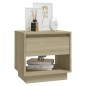 vidaXL Mesitas de noche 2 uds contrachapada roble Sonoma 45x34x44 cm