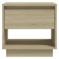 vidaXL Mesitas de noche 2 uds contrachapada roble Sonoma 45x34x44 cm