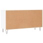 vidaXL Banco zapatero madera de ingeniería blanco 102x35x55 cm
