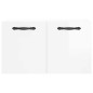 vidaXL Armario pared madera contrachapada blanco brillo 60x36,5x35 cm vidaXL Armario pared madera contrachapada blanco brillo 60x36,5x35 cm
