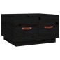 vidaXL Mesa de centro de madera maciza de pino negro 60x53x35 cm vidaXL Mesa de centro de madera maciza de pino negro 60x53x35 cm