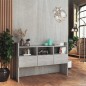 vidaXL Aparador de madera contrachapada gris hormigón 105x30x70 cm vidaXL Aparador de madera contrachapada gris hormigón 105x30x70 cm