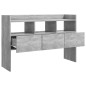 vidaXL Aparador de madera contrachapada gris hormigón 105x30x70 cm vidaXL Aparador de madera contrachapada gris hormigón 105x30x70 cm