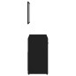 vidaXL Conjunto de muebles de baño madera contrachapada negro