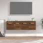 vidaXL Armarios pared 2 uds contrachapada roble marrón 60x36,5x35cm vidaXL Armarios pared 2 uds contrachapada roble marrón 60x36,5x35cm