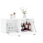 vidaXL Armario de pared madera ingeniería blanco brillo 80x36,5x35 cm vidaXL Armario de pared madera ingeniería blanco brillo 80x36,5x35 cm