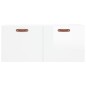 vidaXL Armario de pared madera ingeniería blanco brillo 80x36,5x35 cm vidaXL Armario de pared madera ingeniería blanco brillo 80x36,5x35 cm