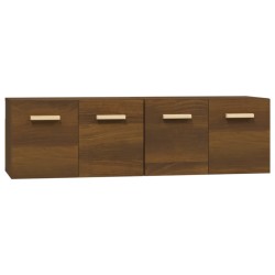 vidaXL Armarios pared 2 uds contrachapada roble marrón 60x36,5x35cm