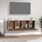 vidaXL Armarios pared 2 uds contrachapada roble marrón 60x36,5x35cm vidaXL Armarios pared 2 uds contrachapada roble marrón 60x36,5x35cm