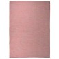 vidaXL Alfombra de exterior de tejido plano rojo 200x280 cm