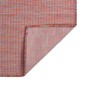vidaXL Alfombra de exterior de tejido plano rojo 200x280 cm