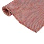 vidaXL Alfombra de exterior de tejido plano rojo 200x280 cm