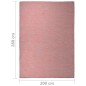 vidaXL Alfombra de exterior de tejido plano rojo 200x280 cm
